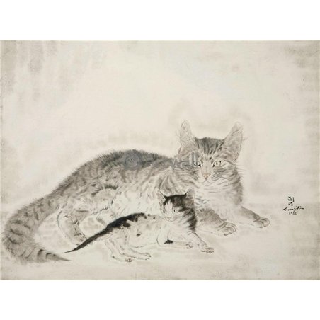 Кошка с котентком