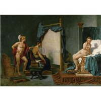 Портреты картины репродукции на заказ - Апеллес рисует Кампаспу в присутствии Александра Великого