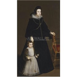 Антония де Ипенаретта Гальдос и её сын Луис - Модульная картины, Репродукции, Декоративные панно, Декор стен