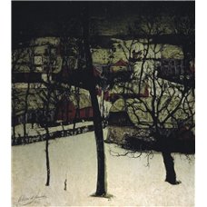 Картина на холсте по фото Модульные картины Печать портретов на холсте Зимняя ночь