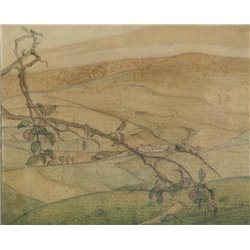 Долина в Уэльсе - Модульная картины, Репродукции, Декоративные панно, Декор стен