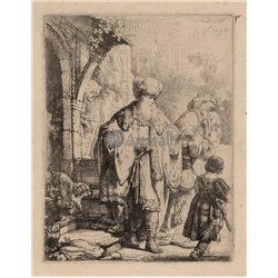 Авраам, ласкающий Исаака
