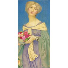 Картина на холсте по фото Модульные картины Печать портретов на холсте Девушка с розами