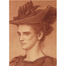 Картина на холсте по фото Модульные картины Печать портретов на холсте Дама в шляпе