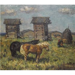 Лошади в поле
