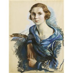 Портрет Марианны де Броувер - Модульная картины, Репродукции, Декоративные панно, Декор стен