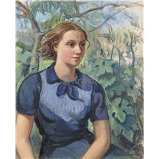 Картина на холсте по фото Модульные картины Печать портретов на холсте Портрет Кати, дочери художницы