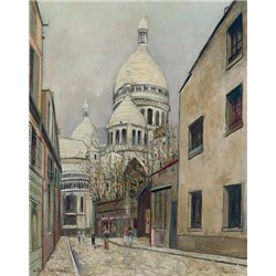 Сакре-Кер на Монмартре, и улица Шевалье де ла Барра