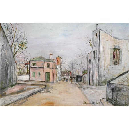 Перекресток улицы Каррефур и Рю Корто на Монмартре