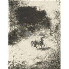 Картина на холсте по фото Модульные картины Печать портретов на холсте Молодой кентавр на поляне
