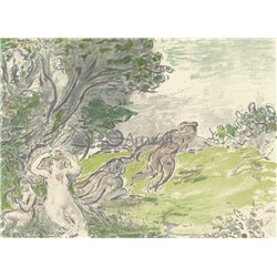 Нимфы под деревом - Модульная картины, Репродукции, Декоративные панно, Декор стен