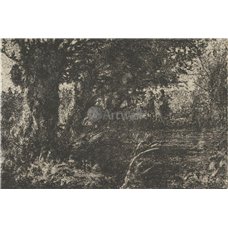 Картина на холсте по фото Модульные картины Печать портретов на холсте Два молодых кентавра под деревом