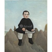 Портреты картины репродукции на заказ - Мальчик на горках