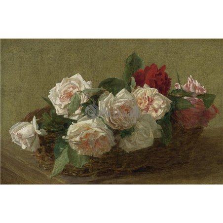 Корзина с розами
