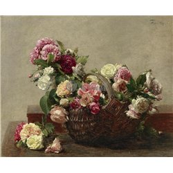 Корзина с розами