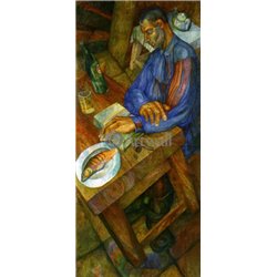 Школа Филонова - Тэнисман, Рабочий, сидящий за столом