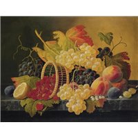 Натюрморт с фруктами и земляникой