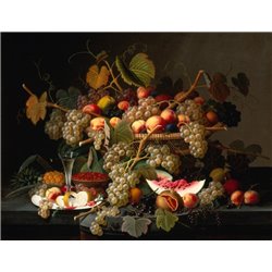 Натюрморт с фруктами - Модульная картины, Репродукции, Декоративные панно, Декор стен