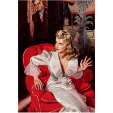 Картина на холсте по фото Модульные картины Печать портретов на холсте Баркли Маклелланд «Испуганная дама»