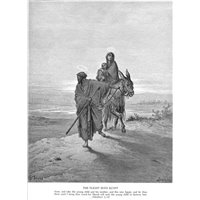 Портреты картины репродукции на заказ - Бегство в Египет, Новый Завет