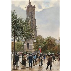 Картина на холсте по фото Модульные картины Печать портретов на холсте Башня Сен-Жак