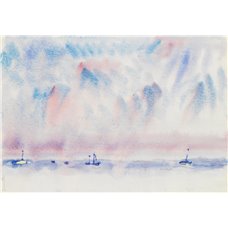 Картина на холсте по фото Модульные картины Печать портретов на холсте Бермуды - Небо и море с лодками
