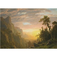 Картина на холсте по фото Модульные картины Печать портретов на холсте Бирстадт Альберт «Йосемитская долина»