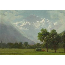 Картина на холсте по фото Модульные картины Печать портретов на холсте Бирстадт Альберт «Горный пейзаж»