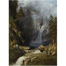 Картина на холсте по фото Модульные картины Печать портретов на холсте Бирстадт Альберт «Водопад»