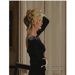 Блондинка в черном - Модульная картины, Репродукции, Декоративные панно, Декор стен