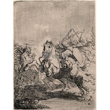 Картина на холсте по фото Модульные картины Печать портретов на холсте Бой кавалерии