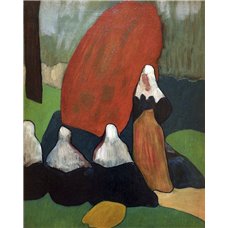 Картина на холсте по фото Модульные картины Печать портретов на холсте Бретонские женщины с водорослями