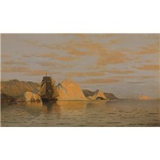 Картина на холсте по фото Модульные картины Печать портретов на холсте Брэдфорд Уильям «Ледяная блокада на лабрадорском побережье»