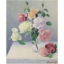 Букет роз в стакане - Модульная картины, Репродукции, Декоративные панно, Декор стен