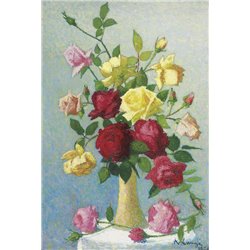 Букет роз - Модульная картины, Репродукции, Декоративные панно, Декор стен