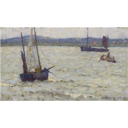 Лодки в лагуне, Этапле
