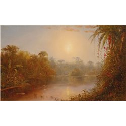 Буш Нортон «Река в тропиках» - Модульная картины, Репродукции, Декоративные панно, Декор стен