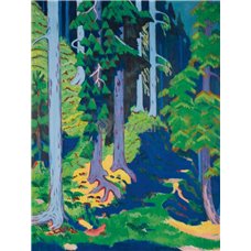 Картина на холсте по фото Модульные картины Печать портретов на холсте В лесу