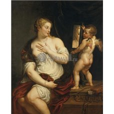 Картина на холсте по фото Модульные картины Печать портретов на холсте Венера и Купидон