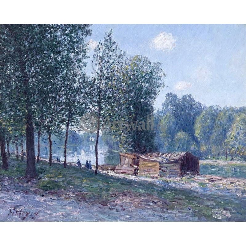 Сарай на берегу Луана, утро