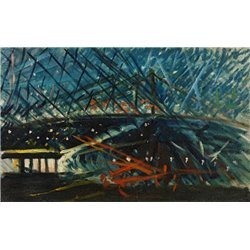 Бруклинский мост ночью