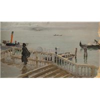 Портреты картины репродукции на заказ - Вид на Гранд канал, Венеция