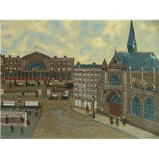 Картина на холсте по фото Модульные картины Печать портретов на холсте Вид Парижа с железнодорожным вокзалом