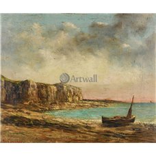 Картина на холсте по фото Модульные картины Печать портретов на холсте Вид нормандского берега