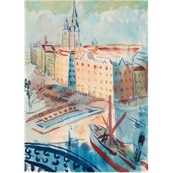 Вид на Стокгольм - Модульная картины, Репродукции, Декоративные панно, Декор стен