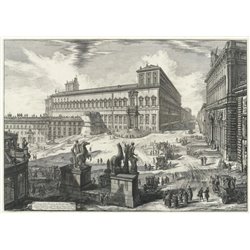 Вид площади Монте-Кавалло - Модульная картины, Репродукции, Декоративные панно, Декор стен