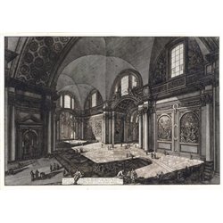 Внутренний вид церкви Богоматери Ангелов - Модульная картины, Репродукции, Декоративные панно, Декор стен