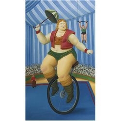 Велосипедистка - Модульная картины, Репродукции, Декоративные панно, Декор стен