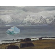 Картина на холсте по фото Модульные картины Печать портретов на холсте Весенняя оттепель, Гренландия
