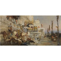 Эскиз для картины Факелы Нерона